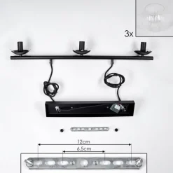 hofstein Koyoto Suspension, Boule lumineuse, Suspension Clair, 3 lumières