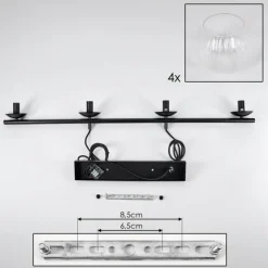 hofstein Koyoto Suspension, Boule lumineuse, Suspension Clair, 4 lumières