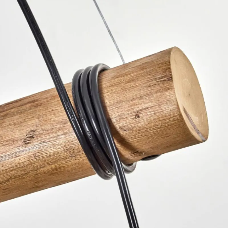 Lampes Dorées-hofstein Koyoto Suspension, Boule lumineuse, Suspension Écru, Noir, 3 lumières