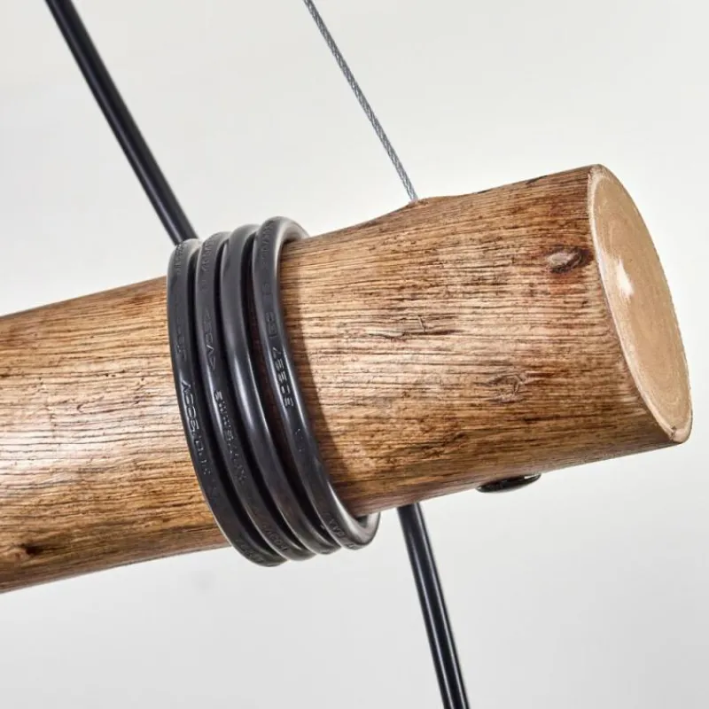 hofstein Koyoto Suspension, Boule lumineuse, Suspension Écru, Noir, 4 lumières