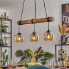 Style Boho-Chic-hofstein Koyoto Suspension, Boule lumineuse, Suspension Écru, Noir, 3 lumières