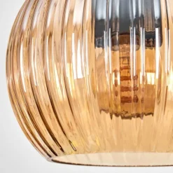 hofstein Koyoto Suspension, Boule lumineuse, Suspension Écru, Noir, 3 lumières