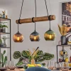 Style Boho-Chic-hofstein Koyoto Suspension, Boule lumineuse, Suspension Écru, Noir, 3 lumières