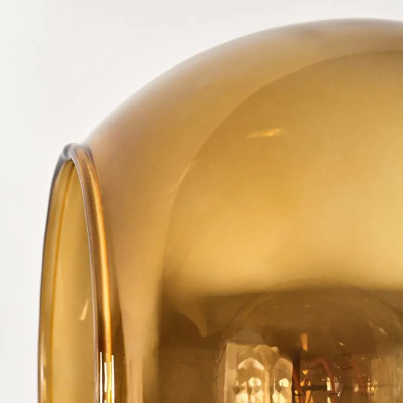 Lampes Dorées-hofstein Koyoto Suspension, Boule lumineuse, Suspension Écru, Noir, 5 lumières