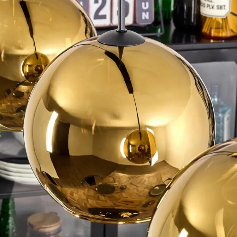 hofstein Koyoto Suspension, Boule lumineuse, Suspension Noir, 3 lumières