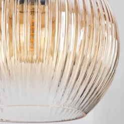 hofstein Koyoto Suspension, Boule lumineuse, Suspension Noir, 3 lumières