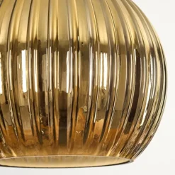 Lampes Dorées-hofstein Koyoto Suspension, Boule lumineuse, Suspension Écru, Noir, 3 lumières