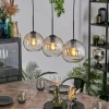 hofstein Koyoto Suspension, Boule lumineuse, Suspension Ambre, Clair, 3 lumières