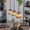 hofstein Koyoto Suspension, Boule lumineuse, Suspension Ambre, 3 lumières