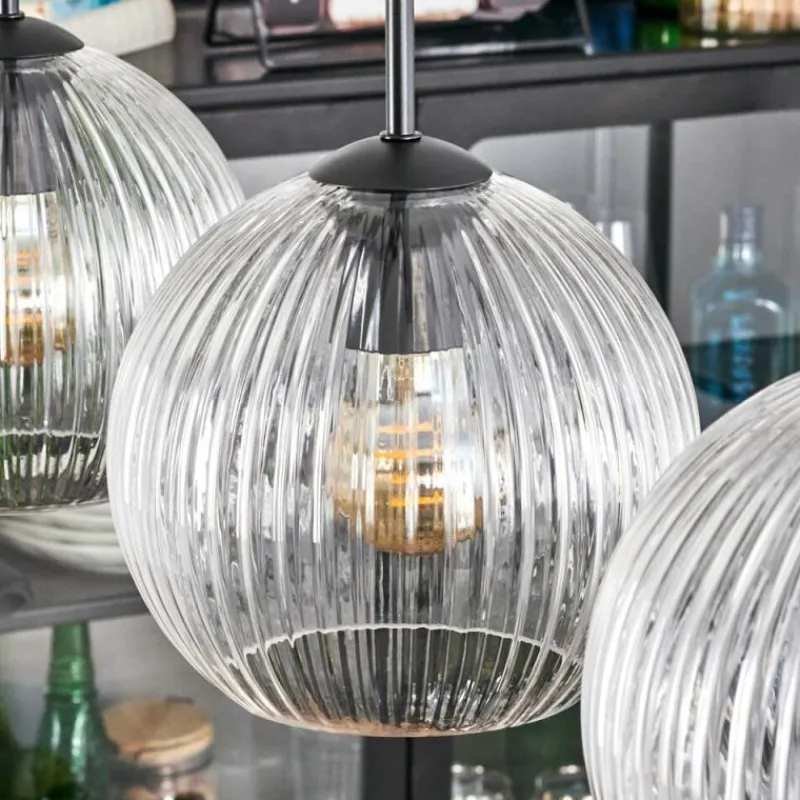 Lampes À Boules-hofstein Koyoto Suspension, Boule lumineuse, Suspension Clair, 3 lumières