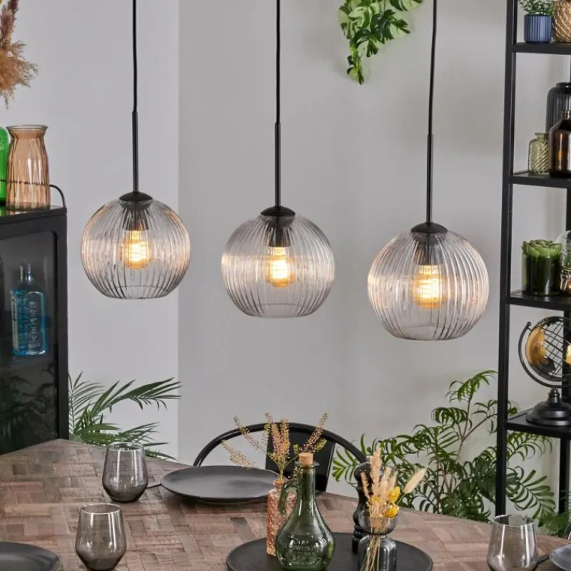 Lampes À Boules-hofstein Koyoto Suspension, Boule lumineuse, Suspension Clair, 3 lumières