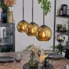 hofstein Koyoto Suspension, Boule lumineuse, Suspension Or, 3 lumières