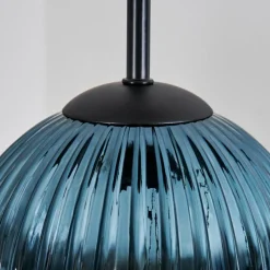 Lampes Dorées-hofstein Koyoto Suspension, Boule lumineuse, Suspension 35 cm Bleu, Or, Vert, Cuivré, 4 lumières