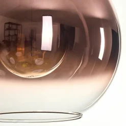 hofstein Koyoto Suspension, Boule lumineuse, Suspension Or, Noir, 1 lumière