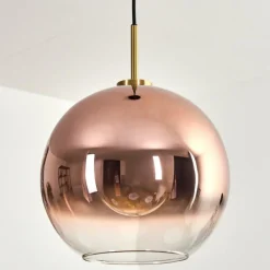 hofstein Koyoto Suspension, Boule lumineuse, Suspension Or, Noir, 1 lumière