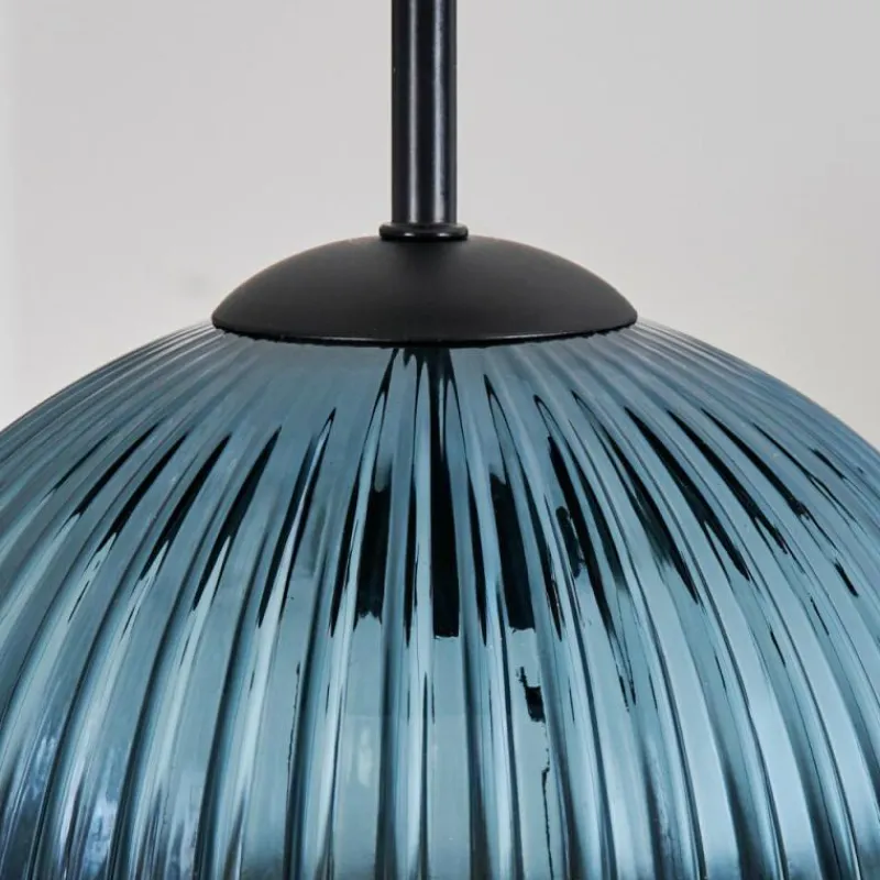 Lampes Dorées-hofstein Koyoto Suspension, Boule lumineuse, Suspension grappe 35 cm Bleu, Or, Vert, Cuivré, 4 lumières