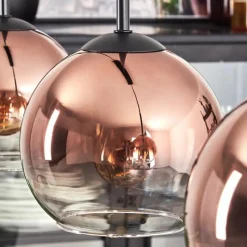 hofstein Koyoto Suspension Clair, Cuivré, 3 lumières