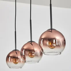 hofstein Koyoto Suspension Clair, Cuivré, 3 lumières