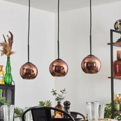 hofstein Koyoto Suspension Cuivré, 3 lumières