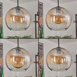 hofstein Koyoto Suspension Noir, 3 lumières