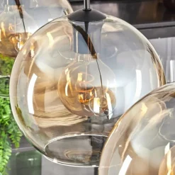 hofstein Koyoto Suspension Noir, 3 lumières