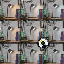 hofstein Krumstorp Lampe à poser, Applique murale, Liseuse LED Noir, 1 lumière