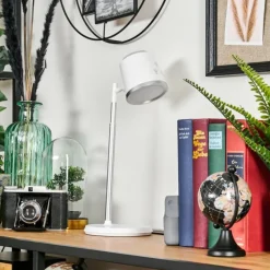 hofstein Krumstorp Lampe à poser, Applique murale, Liseuse LED Blanc, 1 lumière