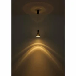 Suspension Verre Fumé-Luminaires Globo Lighting Labora Suspension LED Noir, 1 lumière