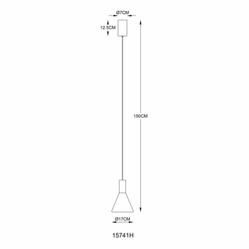 Suspension Verre Fumé-Luminaires Globo Lighting Labora Suspension LED Noir, 1 lumière