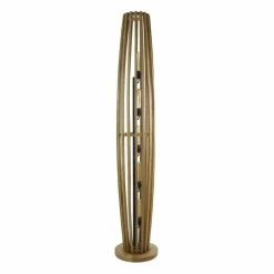 Lampes En Bois-hofstein Laceiras Lampadaire Écru, 5 lumières