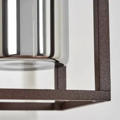 Suspension Verre Fumé-hofstein Lagarelhos Lampe murale d´extérieur Rouille, 1 lumière