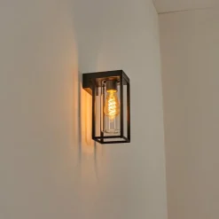 hofstein Lagarelhos Luminaire extérieur, Lampe murale d´extérieur Noir, 1 lumière