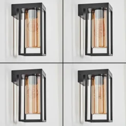 hofstein Lagarelhos Luminaire extérieur, Lampe murale d´extérieur Noir, 1 lumière