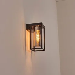 hofstein Lagarelhos Luminaire extérieur, Lampe murale d´extérieur Noir, 1 lumière