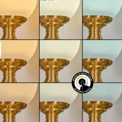 hofstein Lakolk Lampe à poser LED Laiton, 1 lumière