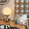 hofstein Lakolk Lampe à poser LED Nickel mat, 1 lumière