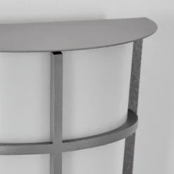 hofstein Lamarche Lampe murale d´extérieur, Applique murale LED Gris, 2 lumières, Détecteur de mouvement