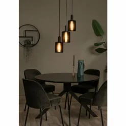 Luminaires Lucide LAMBRES Suspension Noir, 3 lumières* Suspensions