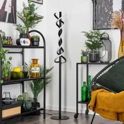 hofstein Lampadaire Alvarim LED Noir, 1 lumière