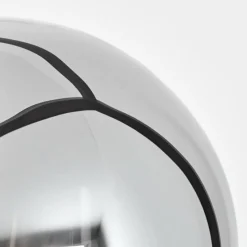 Suspension Verre Fumé-hofstein Lampadaire Arieux Noir, 3 lumières