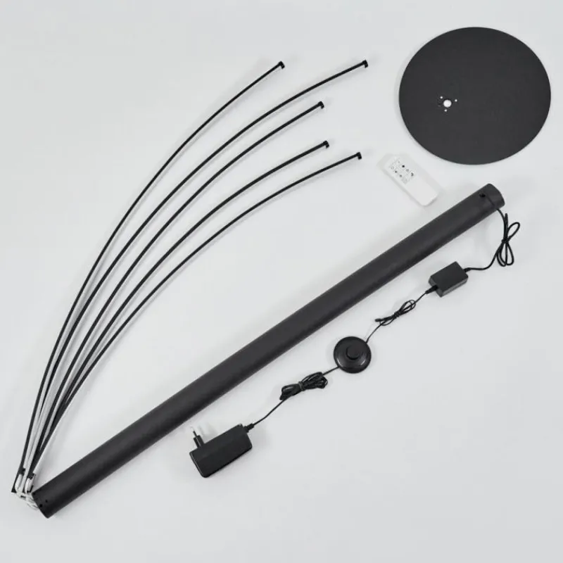 hofstein Lampadaire Bakersfield LED Noir, Blanc, 1 lumière