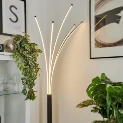 hofstein Lampadaire Bakersfield LED Noir, Blanc, 1 lumière