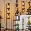 Lampes Vintages & Rétros-hofstein Lampadaire Bass Noir, 3 lumières