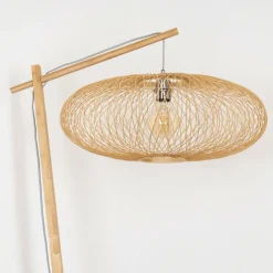 Style Boho-Chic-hofstein Lampadaire Brooker Écru, 1 lumière
