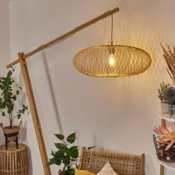 Style Boho-Chic-hofstein Lampadaire Brooker Écru, 1 lumière