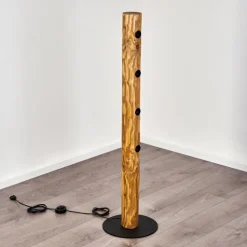 Luminaires Scandinaves-hofstein Lampadaire Canedo Écru, Noir, 4 lumières