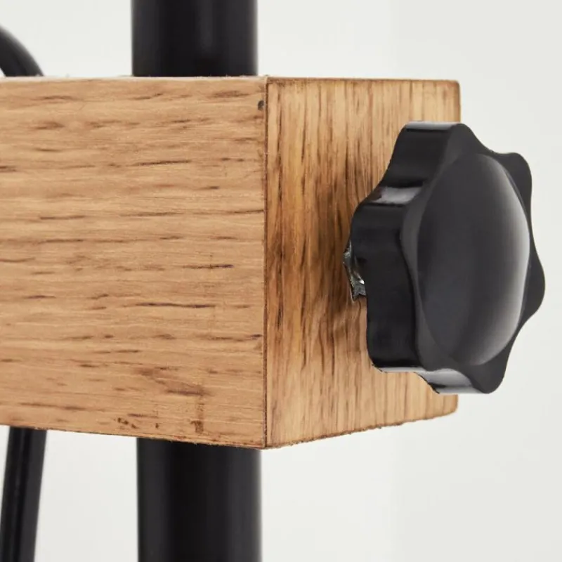 Lampes Dorées-hofstein Lampadaire Chabian Noir, 2 lumières