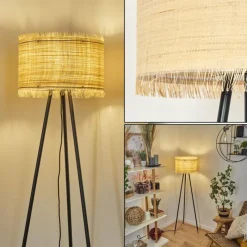 Luminaires Scandinaves-hofstein Lampadaire Chenevrey Noir, 1 lumière