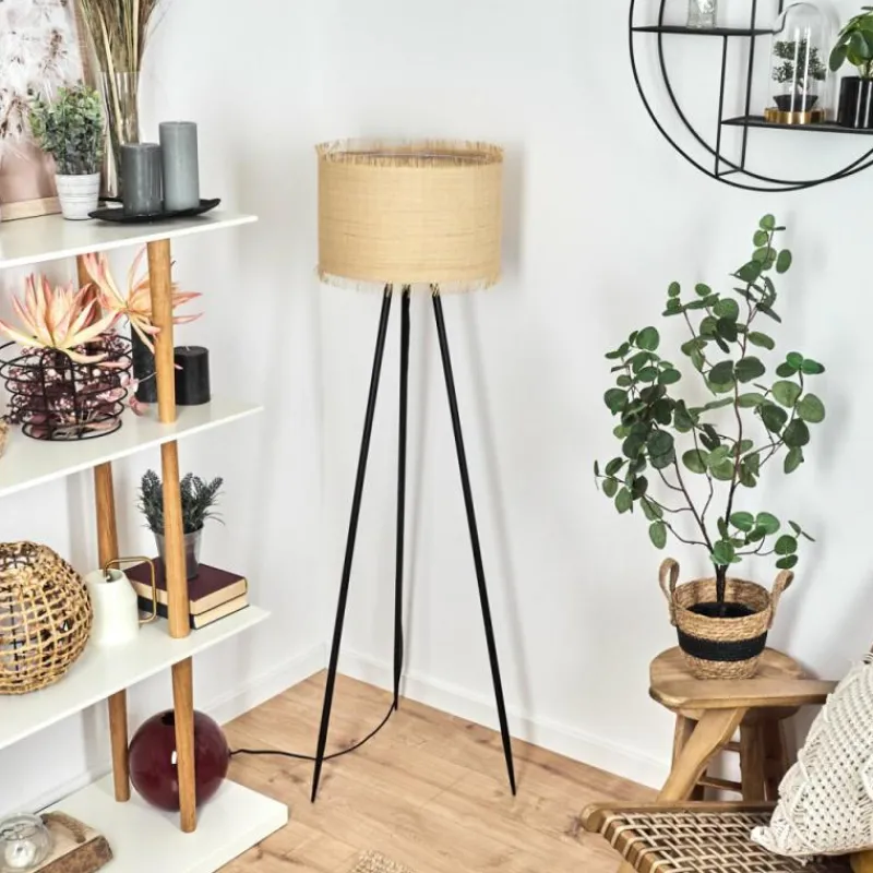 Luminaires Scandinaves-hofstein Lampadaire Chenevrey Noir, 1 lumière