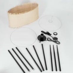 Luminaires Scandinaves-hofstein Lampadaire Chenevrey Noir, 1 lumière